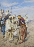 Giulio Rosati - Bedouins preparing a raiding party